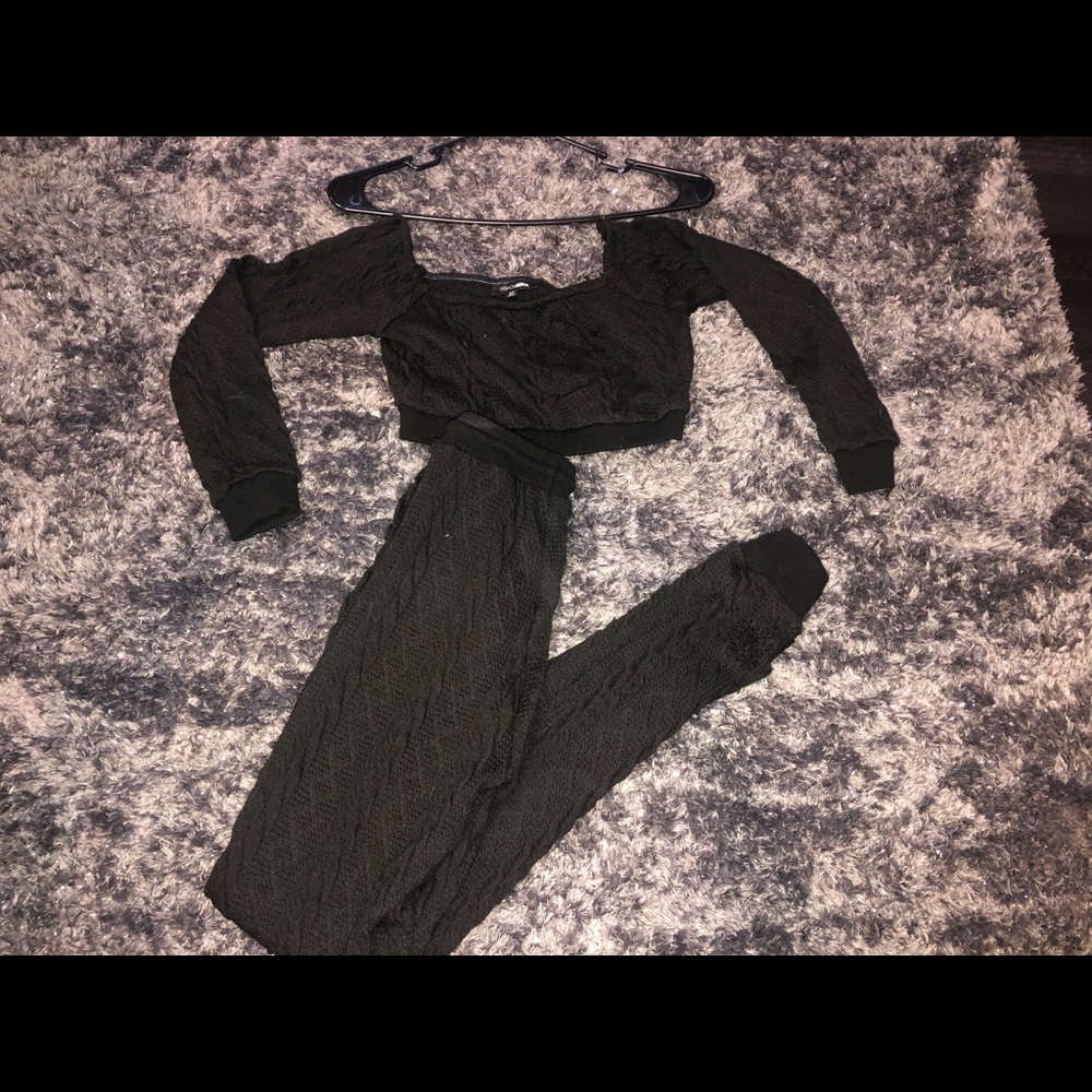 Off the shoulder two piece set
